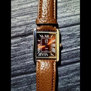 Pierre Lucerne Colours Root Beer‎ 1888 Mens Tank Watch